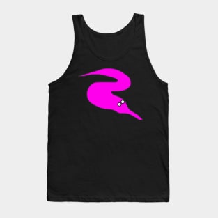 Pink Squirmles Inspired Worm On A String Tank Top
